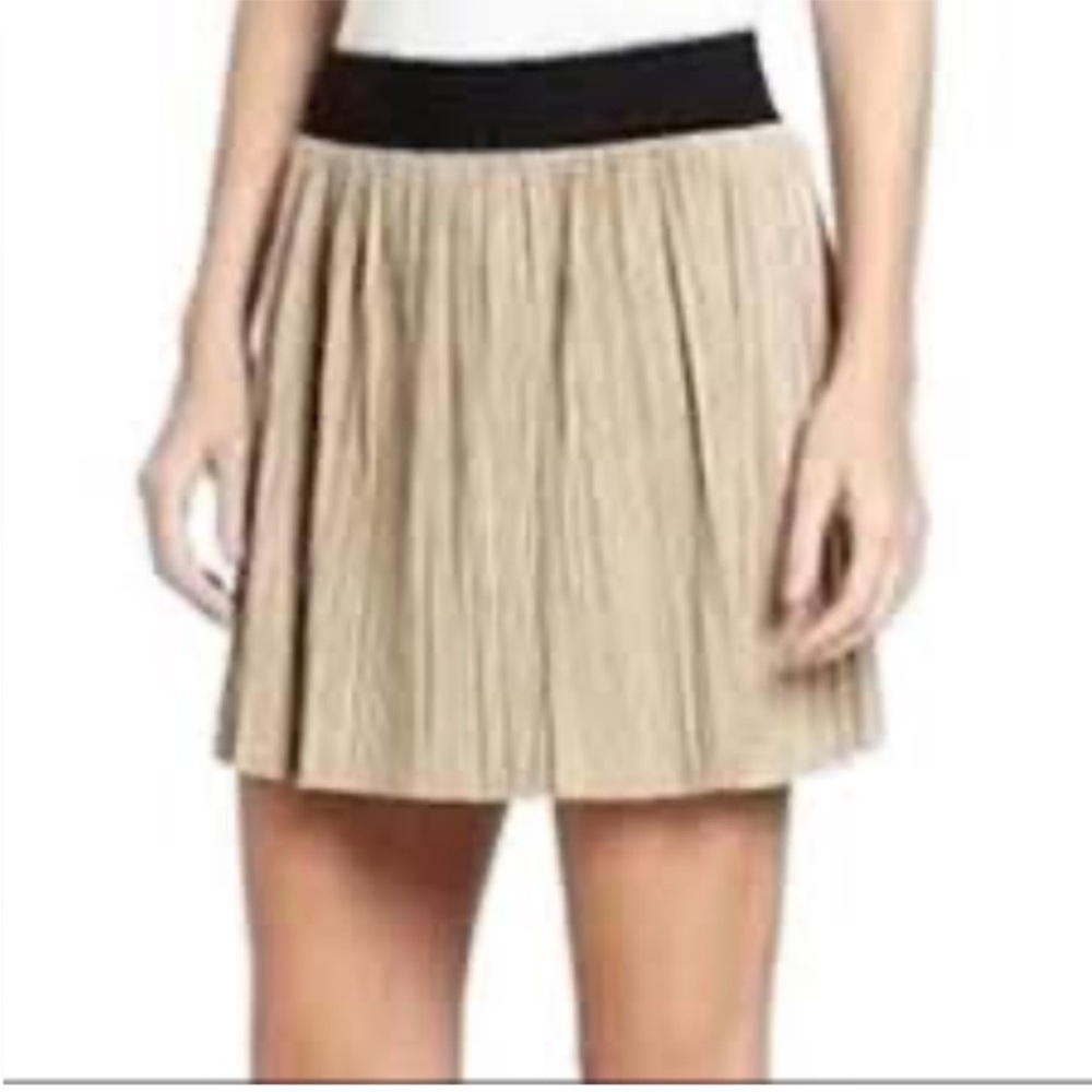 BCBGMaxAzria Faux Suede “Kaysa” Mini Skirt